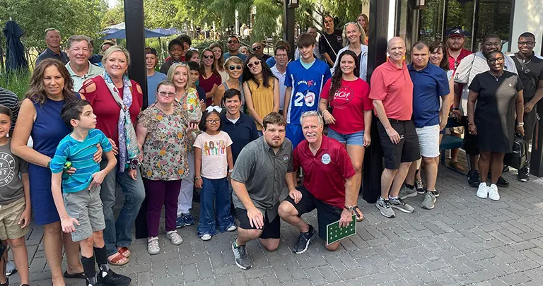 Young adult with autism