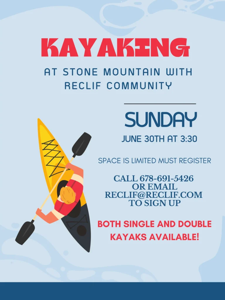 Kayaking at Some Mountain Park pamphlet